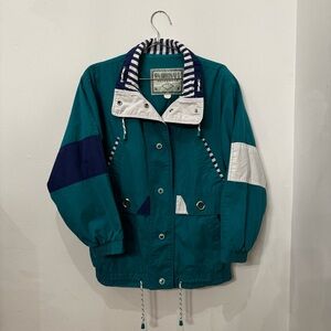 80s Teal Windbreaker